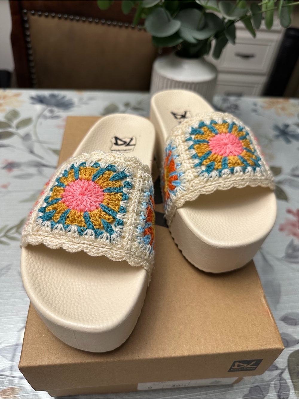 Dirty Laundry Crochet Slides